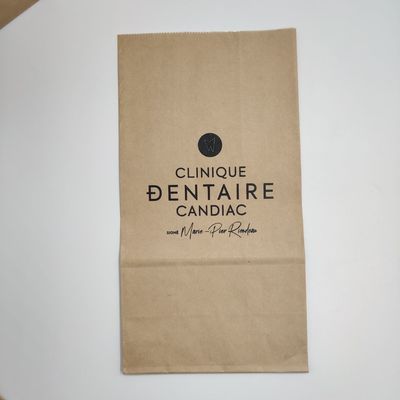 Lo schermo della borsa dell'imballaggio di pane della carta kraft di Brown ha stampato densamente 60-200GSM