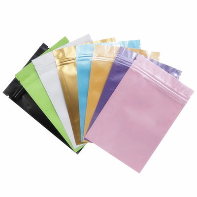 Il sacchetto risigillabile piano di stampa a colori 12*18cm insacca l'imballaggio della borsa della serratura dello zip del di alluminio