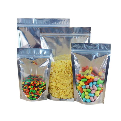 Capacità della parte anteriore 8OZ-100OZ del sacchetto della borsa di imballaggio di plastica del di alluminio di Mylar chiara
