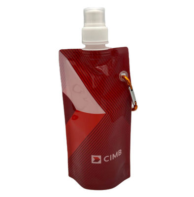 L'abitudine d'imballaggio liquida di plastica pieghevole del sacchetto 300ML di sport all'aperto ha stampato