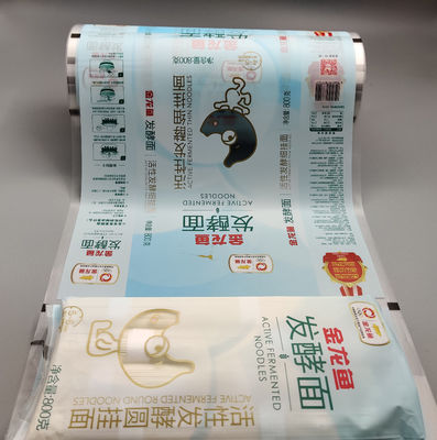 Rotocalcografia del rotolo di film plastico di imballaggio per alimenti del ODM dell'OEM per la tagliatella asciutta istantanea