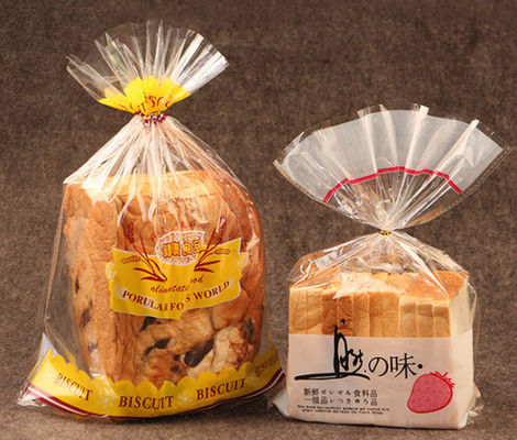 Il pane tostato stampato su ordinazione della plastica della borsa del pane di BOPP insacca le borse del pane del cellofan