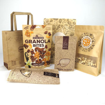 Il caffè puro a chiusura lampo Bean Packaging Bag Recyclable Digital della finestra di Kraft ha stampato