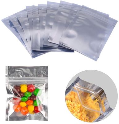 Sacchetto risigillabile metallizzato chiaro Front Moisture Proof della borsa di imballaggio di plastica della stagnola