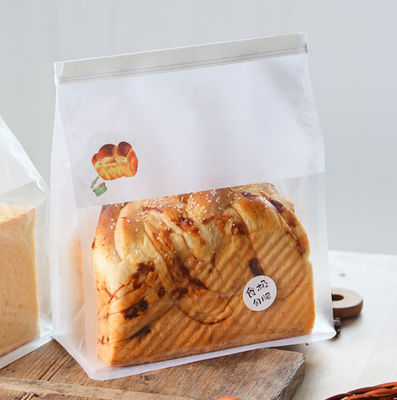 Imballaggio di pane di carta sostenibile bianco di Brown 200-280microns con la chiara finestra media