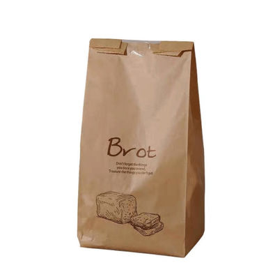 Brown 160 micron impana le borse medie del forno di Kraft della finestra dei sacchi di carta pp dell'imballaggio