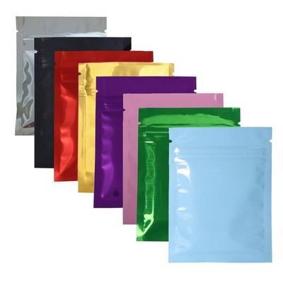 Il sacchetto risigillabile piano di stampa a colori 12*18cm insacca l'imballaggio della borsa della serratura dello zip del di alluminio