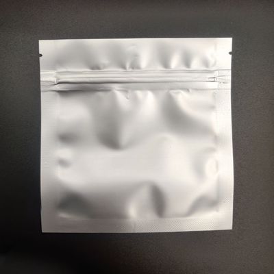 Sacchetto di alluminio d'argento della borsa di imballaggio per alimenti di CPP di chiaro AL del fondo piatto con lo zip risigillabile