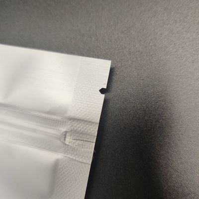 Sacchetto di alluminio d'argento della borsa di imballaggio per alimenti di CPP di chiaro AL del fondo piatto con lo zip risigillabile