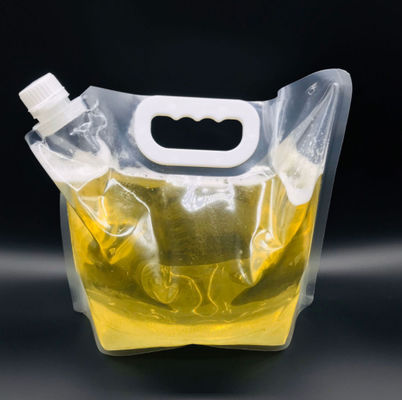 borse d'imballaggio del sacchetto del liquido trasparente della birra di 3L 5L 6L con la maniglia del becco