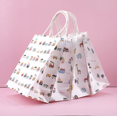 Logo Paper Carrying Shopping Bags su ordinazione per il regalo copre l'imballaggio