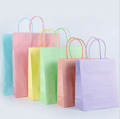 Logo Paper Carrying Shopping Bags su ordinazione per il regalo copre l'imballaggio