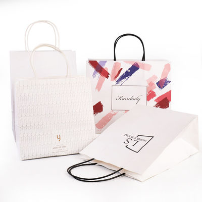 Il regalo della carta di Kraft Carry Bags Drawstring Custom Printed insacca 150g