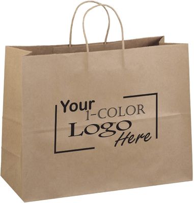 Il FSC ha torto i sacchi di carta bianchi di Brown 30-160gsm dei sacchi di carta della maniglia stampati con il logo