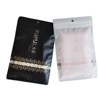 Borse stampate su ordinazione della serratura dello zip dell'ANIMALE DOMESTICO del PE di CMYK per i vestiti d'imballaggio 12*20cm riutilizzabile