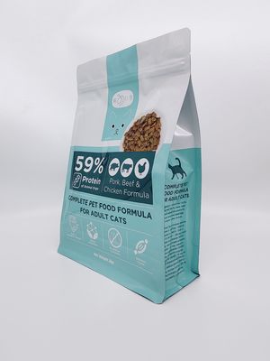 Matte Finishing Animal Feed Packaging insacca 2.5-8 Mil Thick Cat Food Packaging