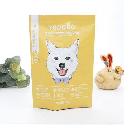 Dell'alimento per animali domestici del supporto incisione non tossica di colore del sacchetto della borsa del di alluminio su stampata con la chiusura lampo