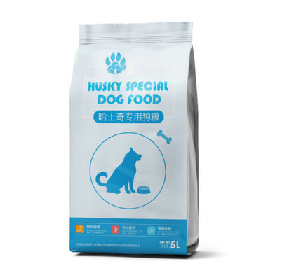 L'incisione d'imballaggio di plastica della borsa dell'alimento per animali domestici del rinforzo laterale del fondo piatto ha stampato 50-200 micron
