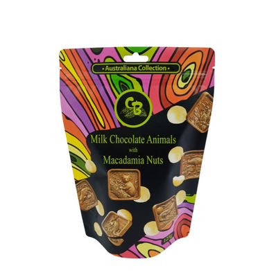 Mylar che VMPET interni stanno sull'imballaggio del cioccolato insacca la prova superiore dell'acqua della chiusura lampo