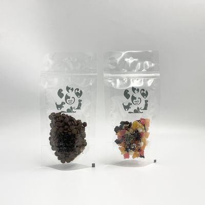 Codice che spruzza stampando le borse d'imballaggio trasparenti di Mini Pet Food Treats Display