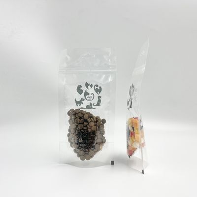 Codice che spruzza stampando le borse d'imballaggio trasparenti di Mini Pet Food Treats Display