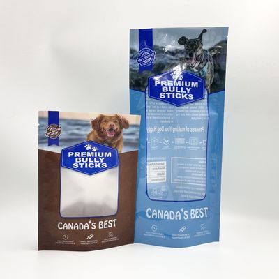 Garvure che stampa supporto sulla borsa d'imballaggio dell'alimento per animali domestici con la cima della chiusura lampo