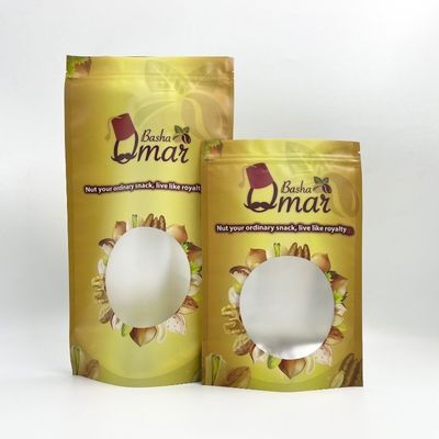 500g Matt Finish Zipper Coffee Bags laminato capacità con la valvola