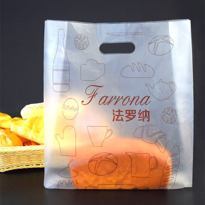 La maniglia tagliata glassata elimina a borsa il PE di plastica borsa laterale del rinforzo per pane