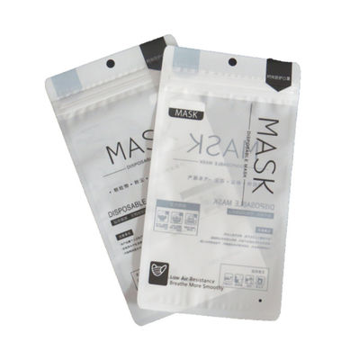 Chiaro sacchetto di plastica eliminabile della chiusura lampo della maschera di protezione riutilizzabile