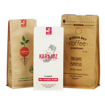 Il caffè puro a chiusura lampo Bean Packaging Bag Recyclable Digital della finestra di Kraft ha stampato
