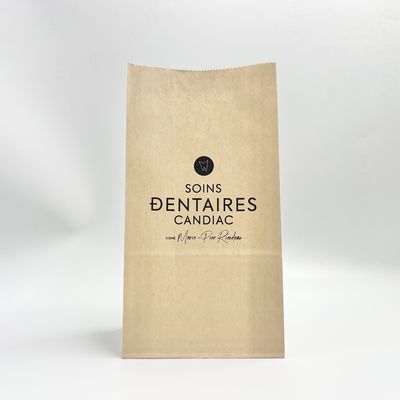 Rotocalcografia d'imballaggio biodegradabile della borsa di carta kraft con fondo piatto