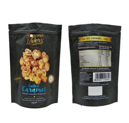Sacchetto di plastica del popcorn della borsa VMPET di Matte Food Packaging Aluminum Foil