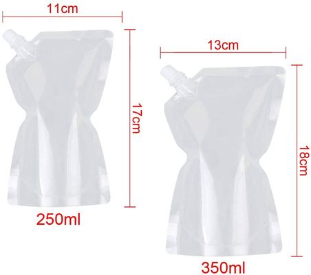 300 micron gettano la stampa di plastica di Juice Drink Bag Pouches Gravure