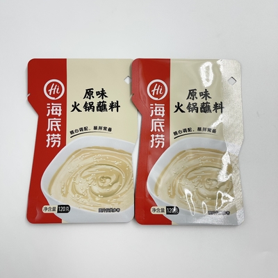 Il supporto dell'alluminio sul sacchetto d'imballaggio della salsa liquida può essere puntura ad alta temperatura cucinata resistente