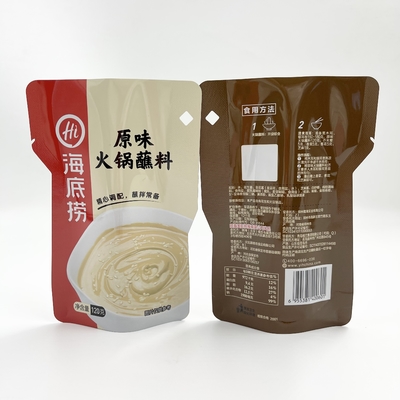 Il supporto dell'alluminio sul sacchetto d'imballaggio della salsa liquida può essere puntura ad alta temperatura cucinata resistente